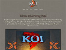 Tablet Screenshot of koipiercingslc.com